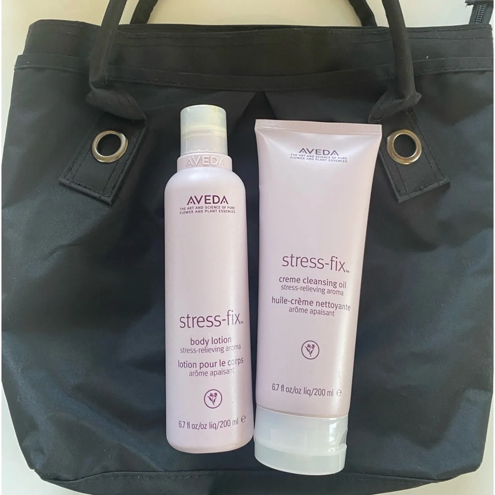 New Aveda Stress Fix Set with Reusable Bag